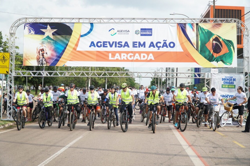 Prevenção da doença de Chagas é evidenciada em passeio ciclístico que reuniu mais de 600 pessoas